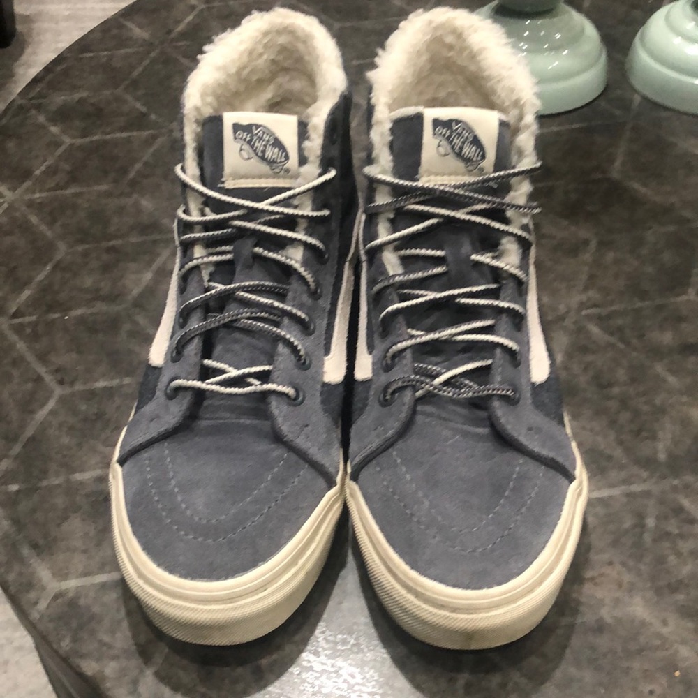 Grey Suede Winter Vans